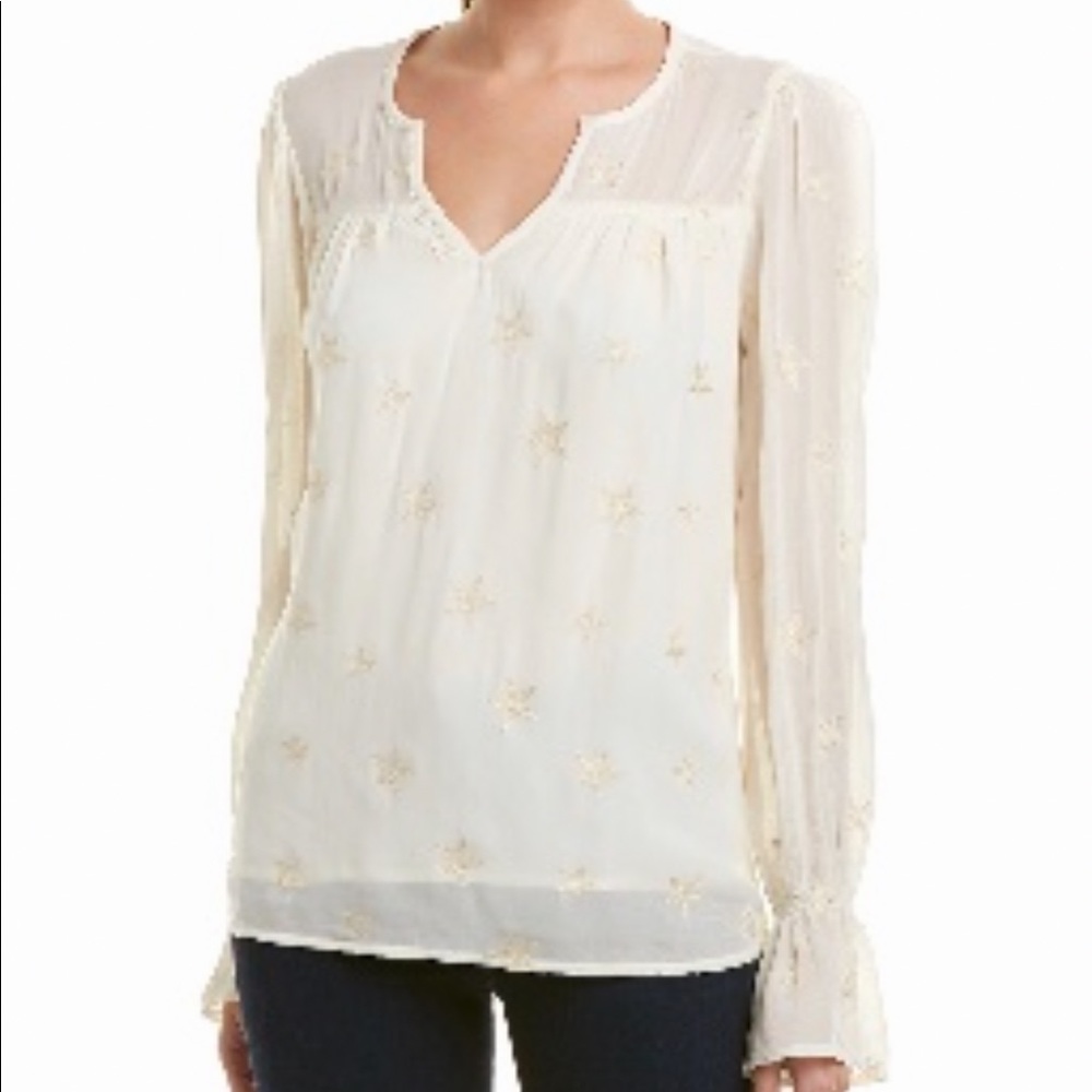 Long Sleeve Star Blouse by Michael Stars